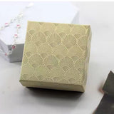 25X Jewelry Gift Boxes Shell Pattern 7.5CM Small GiftBox Empty Jewelry With Foam - Pink