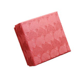 25X Jewelry Gift Boxes Shell Pattern 7.5CM Small GiftBox Empty Jewelry With Foam - Red - Close-Up Angle