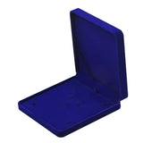 Flannel Jewelry Gift Box Necklace Ring Earring Bracelet Storage Display Case - Blue