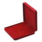 Flannel Jewelry Gift Box Necklace Ring Earring Bracelet Storage Display Case - Wine Red