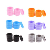 16PCS Silicone Luggage Wheels Cover Caster Shoes Wheel Protector for Luggage - Black
