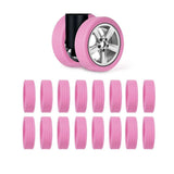 16PCS Silicone Luggage Wheels Cover Caster Shoes Wheel Protector for Luggage - Black - Extra Image