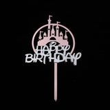 Up to 20pcs Princess Cake Topper Castle Cupcake Party Birthday Supplies Pink - 1pc - Extra Image