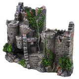 Aquarium Fish Tank Ornament Decor Landscape Ancient Castle Tower Hide Cave Resin - Extra Image