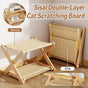 Sisal Double Layer Cat Scratching Board Foldable for Indoor Cats