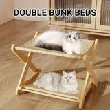 Sisal Double Layer Cat Scratching Board Foldable for Indoor Cats - Top-Down View