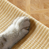 Sisal Double Layer Cat Scratching Board Foldable for Indoor Cats - Rear View