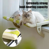 Hanging Cat Hammock Bed Durable for Window Indoor Pet Sleeping - 45-Degree Angle