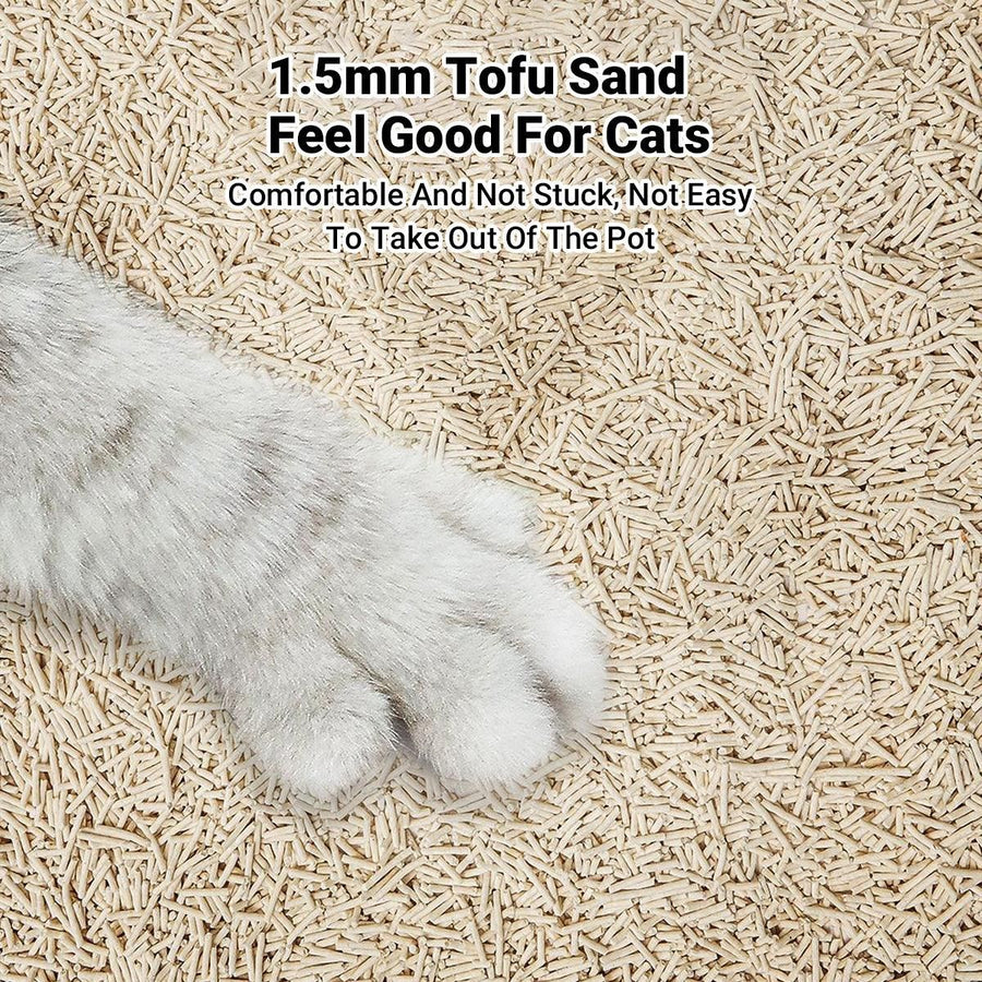 6pcs Tofu Cat Litter Odour Control Dust Free Fast Clumping and Quick Absorption