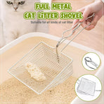 1-Piece Metal Cat Litter Scoop