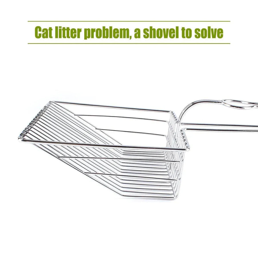 1-Piece Metal Cat Litter Scoop