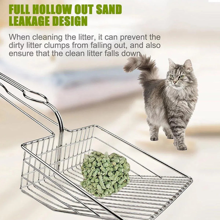 1-Piece Metal Cat Litter Scoop