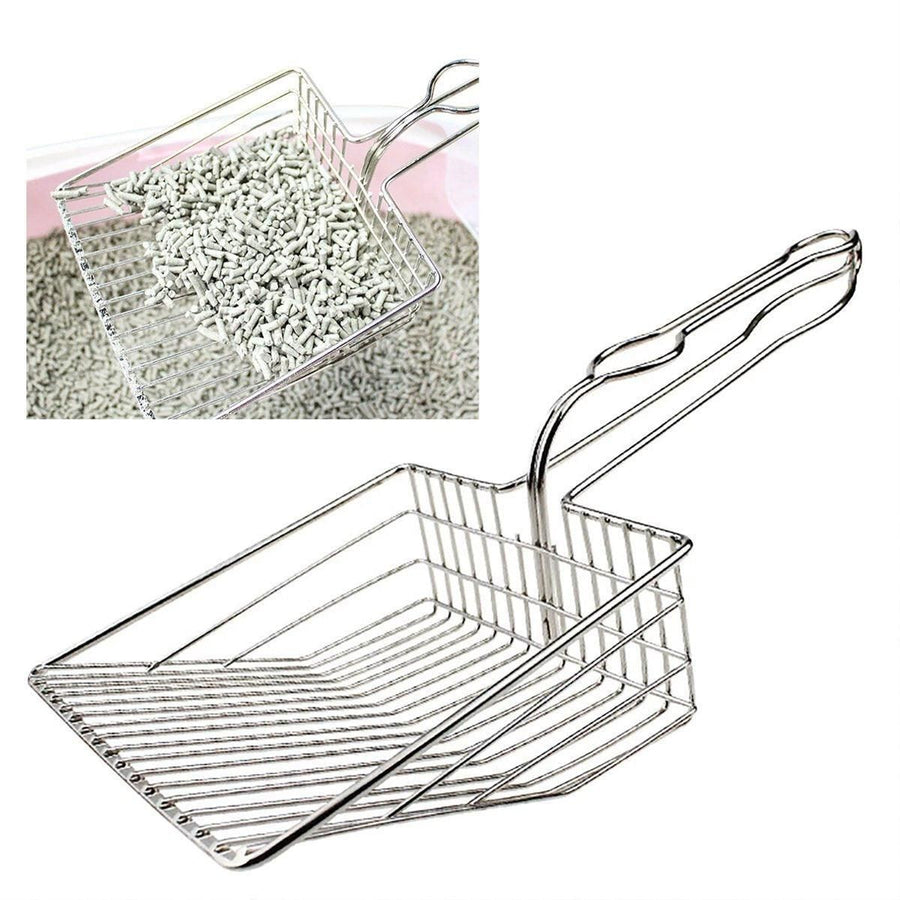 1-Piece Metal Cat Litter Scoop