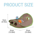Cat Cave Collapsible Pet Bed Cat Toys Mouse Scratching Play Toy for Cats Kittens