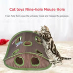 Cat Cave Collapsible Pet Bed Cat Toys Mouse Scratching Play Toy for Cats Kittens
