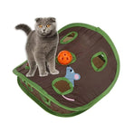 Cat Cave Collapsible Pet Bed Cat Toys Mouse Scratching Play Toy for Cats Kittens