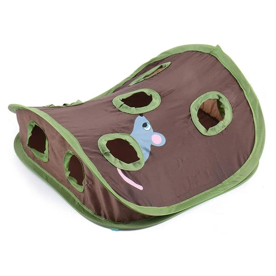 Cat Cave Collapsible Pet Bed Cat Toys Mouse Scratching Play Toy for Cats Kittens