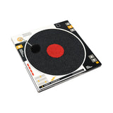 Record Player Cat Scratching Board Corrugated Cardboard Cat Toy - Front View