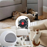 Record Player Cat Scratching Board Corrugated Cardboard Cat Toy - Close-Up Angle