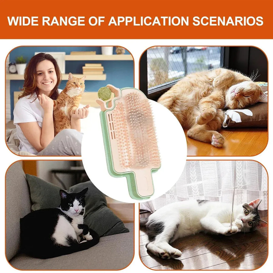 Wall Mounted Scratcher Cat Fur Rubbing Toy Scratching Post Pet Wall Scratcher - Catnip Type