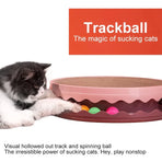 Cat Scratcher Turntable Toy Large Round Corrugated Board Nest Scratch Resistant - Blue