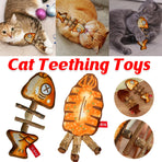 Cat Toy Simulated Fish Bone Simulated Squid Plush Chew Interactive for Cats Play - Giant Squid