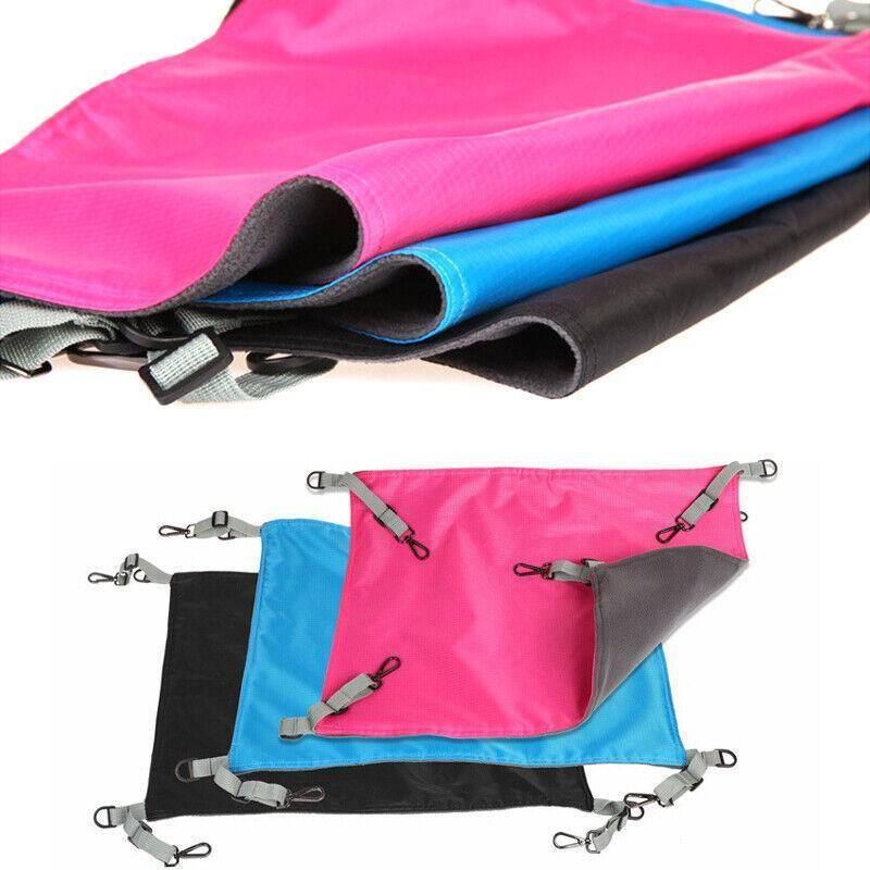Waterproof Cat Hammock Hanging Bed Double Layer Dual Side Sleep Cage Swing Chair - Pink