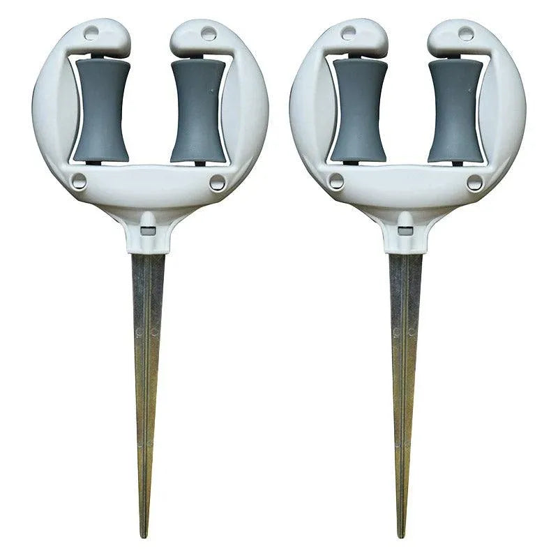 2pcs Garden Hose Stand Ground Insert Outdoor Watering Pipe Holder Positioning