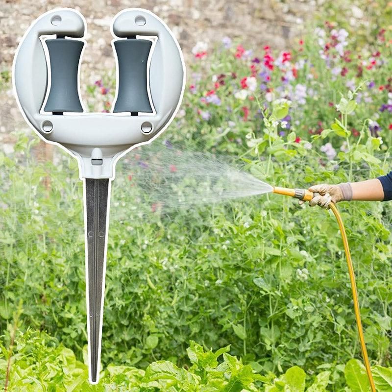 2pcs Garden Hose Stand Ground Insert Outdoor Watering Pipe Holder Positioning