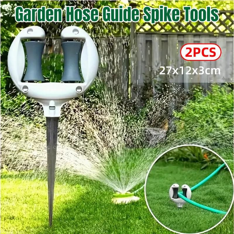 2pcs Garden Hose Stand Ground Insert Outdoor Watering Pipe Holder Positioning