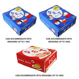 Rectangular Cookie Box Pet Bed for Cats Dogs Cat Bed Kitten Puppy Soft Pet House - Red M - 45-Degree Angle