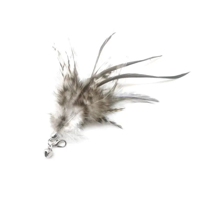 Cat Play Toy Simulation Birds Teaser Wand Interactive Stick with Suction Cup - 1