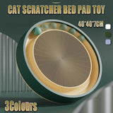 Cat Scratcher Lounge Bed Toy 40cm Round Foldable Cardboard Pad with Ball Track - Replacement Pad - Front View