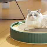 Cat Scratcher Lounge Bed Toy 40cm Round Foldable Cardboard Pad with Ball Track - Replacement Pad - Extra Image
