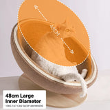 Cat Scratcher Bed Toy Cat Scratcher Bed Kitten Scratching Pad Pet Furniture Cat - Top-Down View