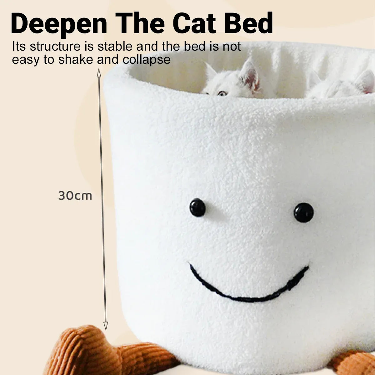 Cat Bed Coffee Cup Shape Cartoon Pet Bed Soft Nest Small Pets Sleeping Indoor