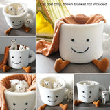 Cat Bed Coffee Cup Shape Cartoon Pet Bed Soft Nest Small Pets Sleeping Indoor - Extra Image