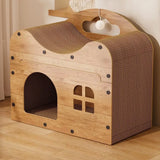 2 in 1 Cat Bed Cat Scratcher Cat House Kitten Sleeping Bed Pet Furniture Cat - Extra Image
