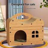 2 in 1 Cat Bed Cat Scratcher Cat House Kitten Sleeping Bed Pet Furniture Cat - Extra Image