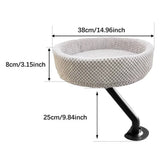 Suspended Cat Bed Desktop Hammock Cat Bed For Office Desk Window Mount Sleeping - Side View
