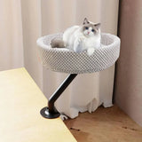 Suspended Cat Bed Desktop Hammock Cat Bed For Office Desk Window Mount Sleeping - Close-Up Angle