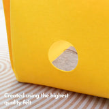 Felt Cat Nest Foldable Deformable Cat Tunnel Semi Enclosed Cat House Pet Bed - Close-Up Angle
