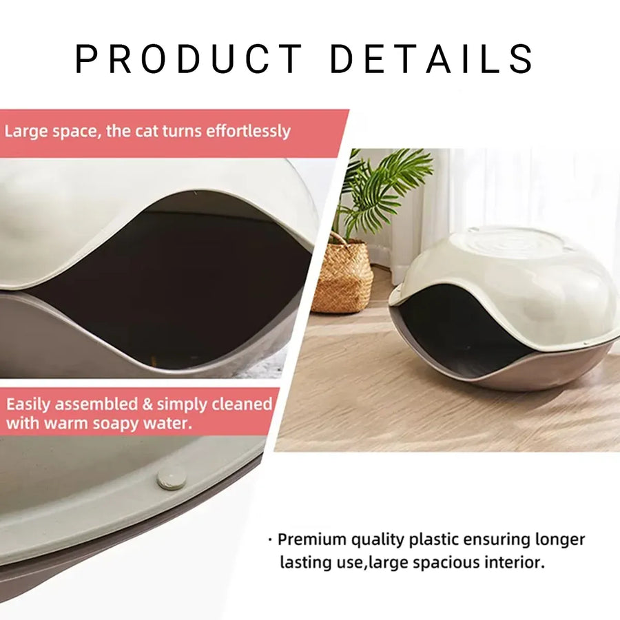 Cat Bed Semi Enclosed Nest Removable Washable Pet House Four Seasons Portable
