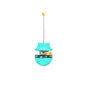 Cat Treat Dispenser Toy Ball Kitten Selfplay Interactive Tumbler Multifunction - Blue