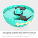 Cat Treat Dispenser Toy Ball Kitten Selfplay Interactive Tumbler Multifunction - Blue