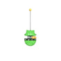 Cat Treat Dispenser Toy Ball Kitten Selfplay Interactive Tumbler Multifunction - Green