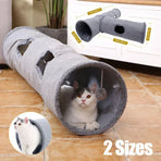 Cat Tunnel Pet Toys Play Hide Tube With Ball For Large Cat Dogs Rabbit - M-130x30CM