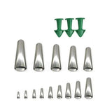 17PCS Stainless Steel Perfect Caulking Nozzle Applicator Sealant Finishing Tool - Front View