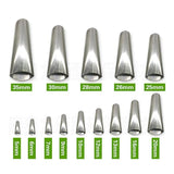 17PCS Stainless Steel Perfect Caulking Nozzle Applicator Sealant Finishing Tool - Top-Down View