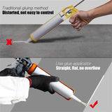 17PCS Stainless Steel Perfect Caulking Nozzle Applicator Sealant Finishing Tool - Close-Up Angle